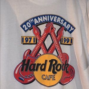 20th anniversary Hard Rock Cafe shirt